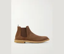 History 004 Chelsea Boots aus Veloursleder