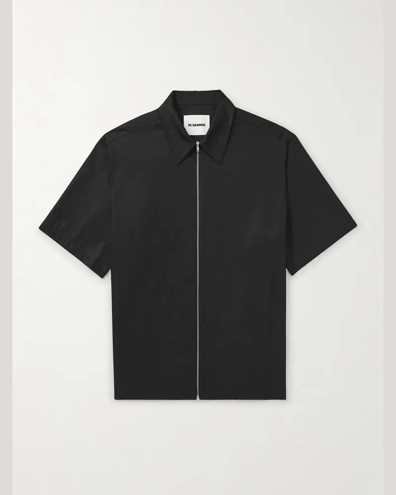 Jil Sander Hemd aus Baumwolle Schwarz