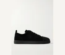 Louis Junior Sneakers aus Veloursleder mit Querkappe und Stachelnieten
