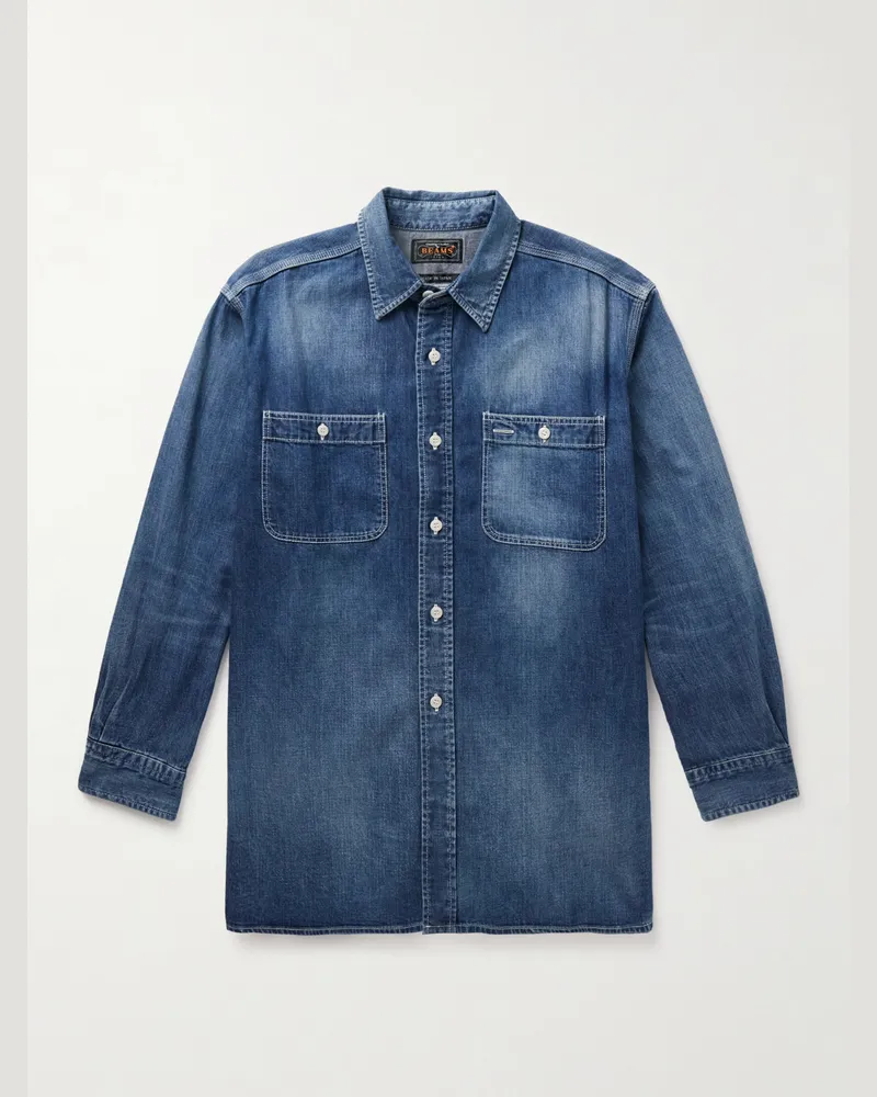 Beams Plus Denim Shirt Blue
