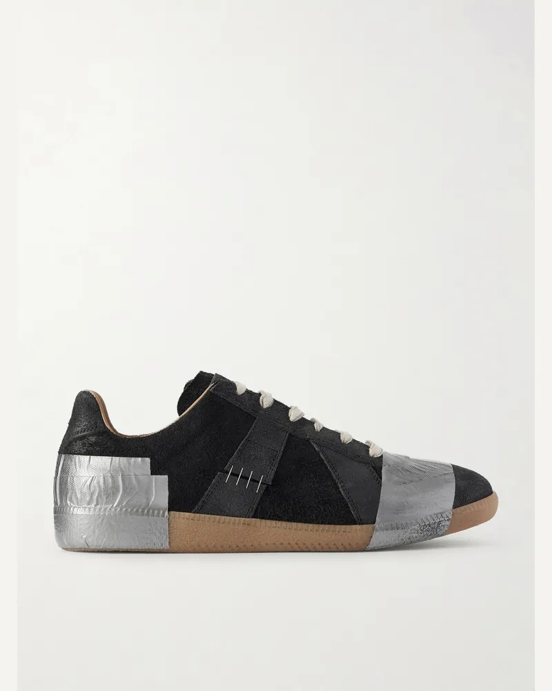 Maison Margiela Replica Suede Sneakers Black
