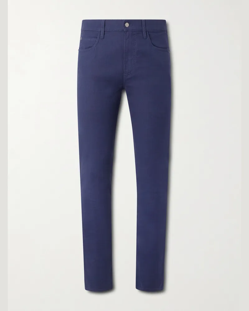 Loro Piana Quarona Straight-Leg Jeans Blue