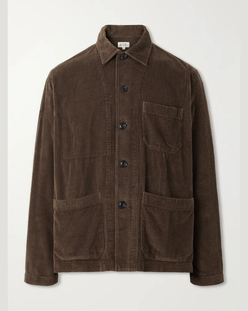 Hartford Perry Cotton-Corduroy Jacket Brown