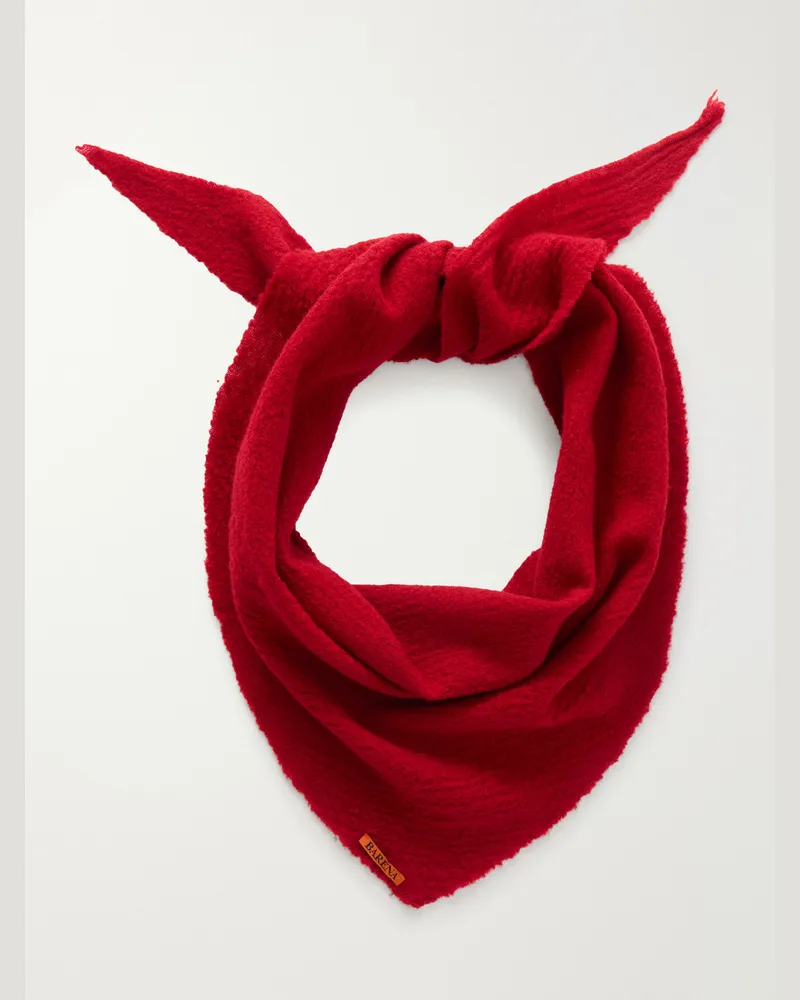 BARENA Virgin Wool Scarf Red