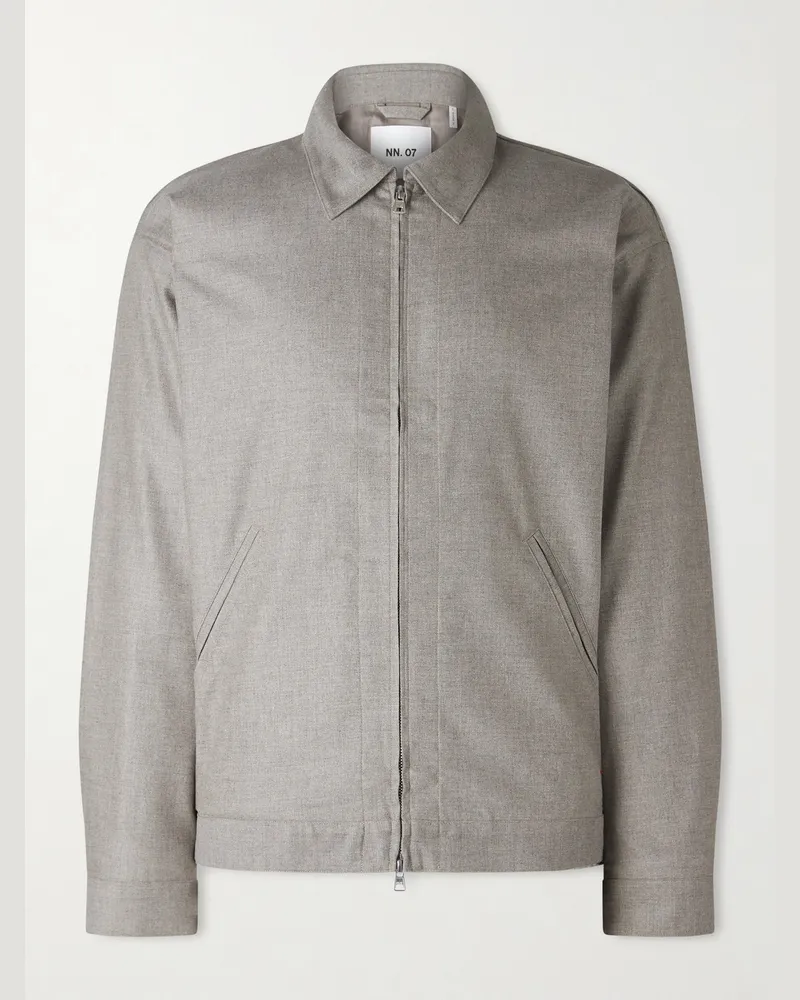 NN 07 Petrus 10005 Jacke aus Webstoff Grau