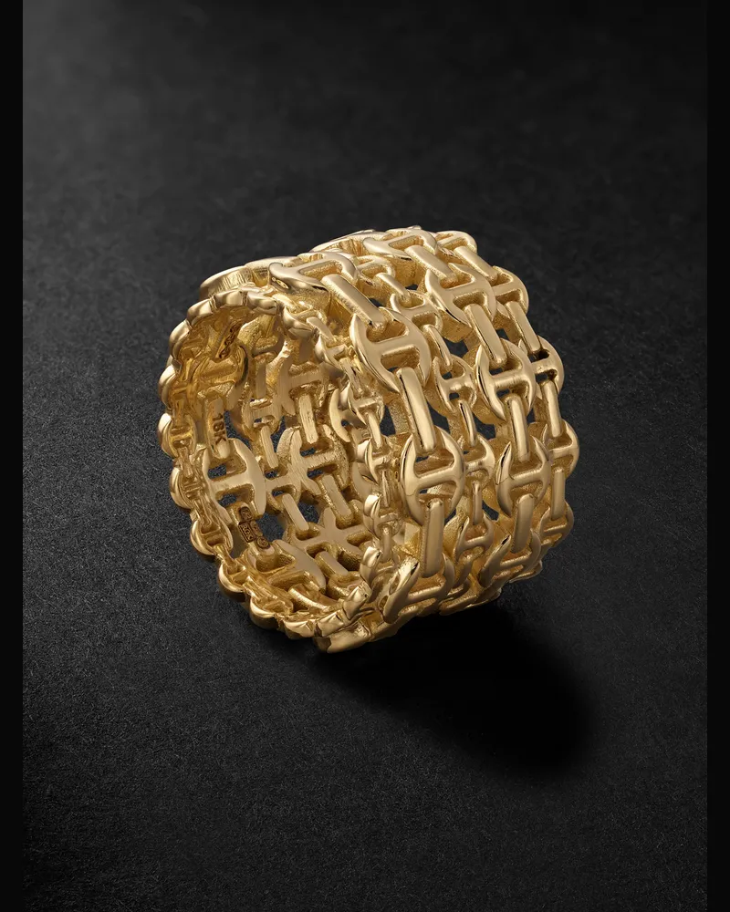 HOORSENBUHS Damash Ring aus 18 Karat Gold Gold