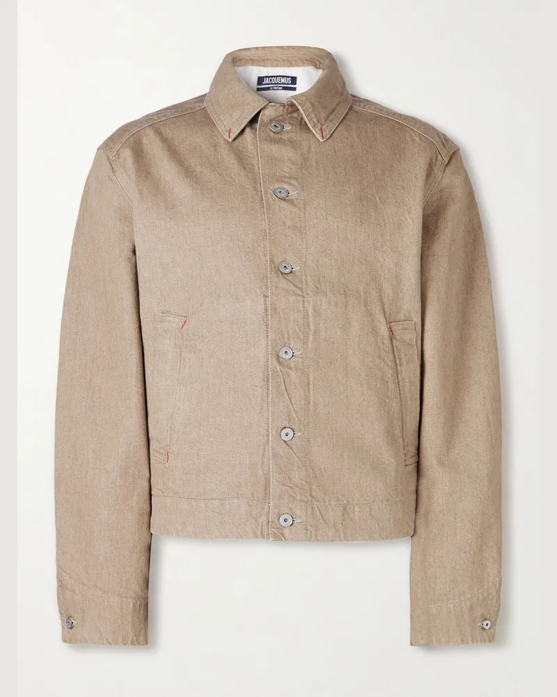 Jacquemus La Veste De-Nîmes Mirada Jeansjacke Neutral