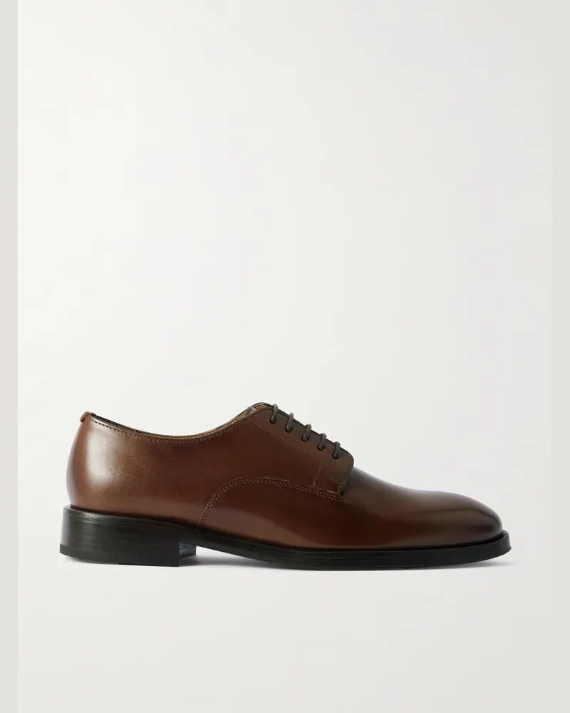 Paul Smith Jason Leather Derby Shoes Brown