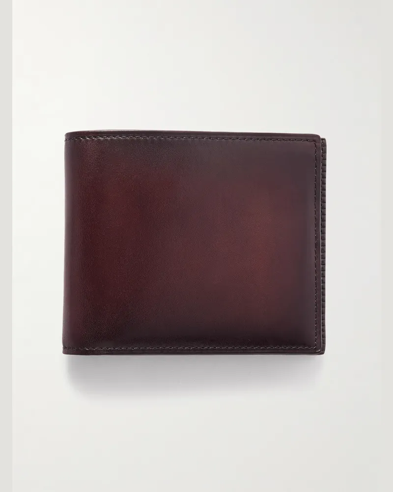 Berluti Venezia Leather Billfold Wallet Burgundy