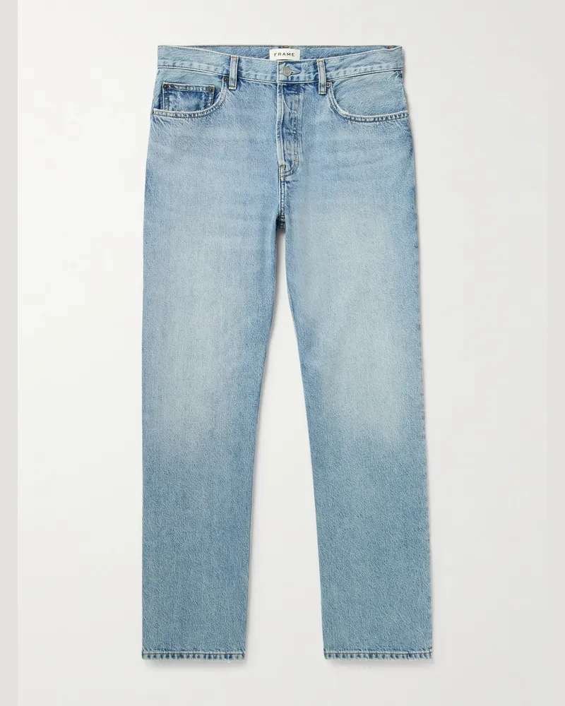 Frame Denim Gerade geschnittene Jeans Blau