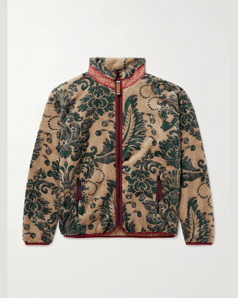 KAPITAL Jacke aus Fleece mit „Damask“-Print Neutral