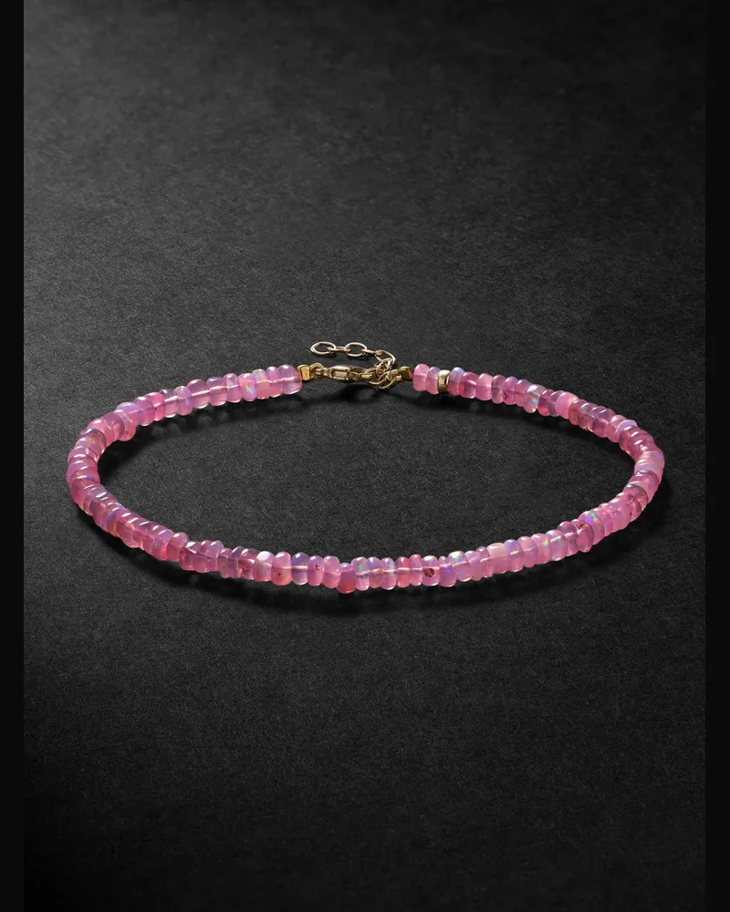 JIA JIA Armband mit Zierperlen aus Opalen und Details aus Gold Pink