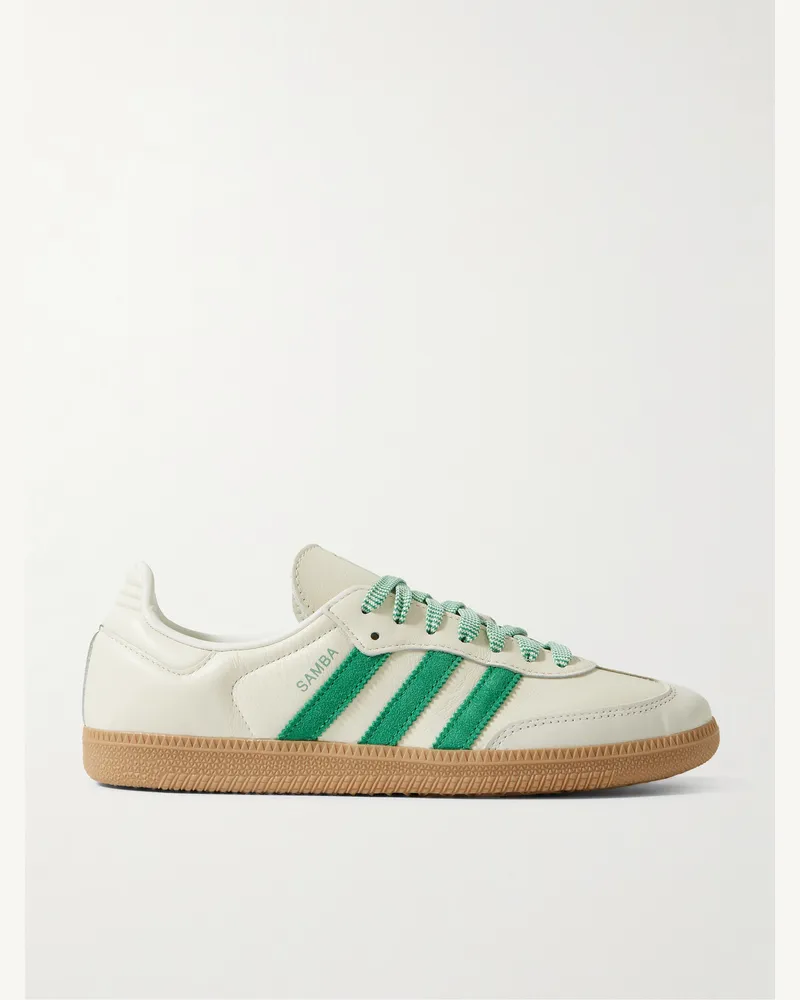 adidas Samba OG Sneakers aus Leder mit Velourslederbesatz Neutral