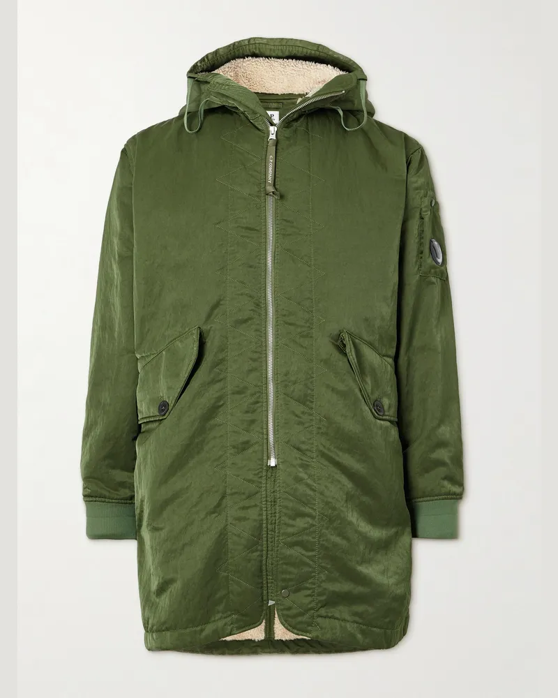 C.P. Company Parka aus „Nylon B“-Material mit Kapuze Grün