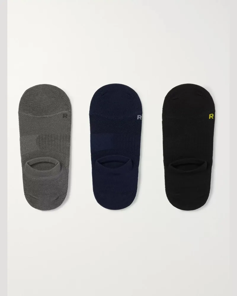 MR P. Three-Pack No-Show Stretch-Knit Socks Multi