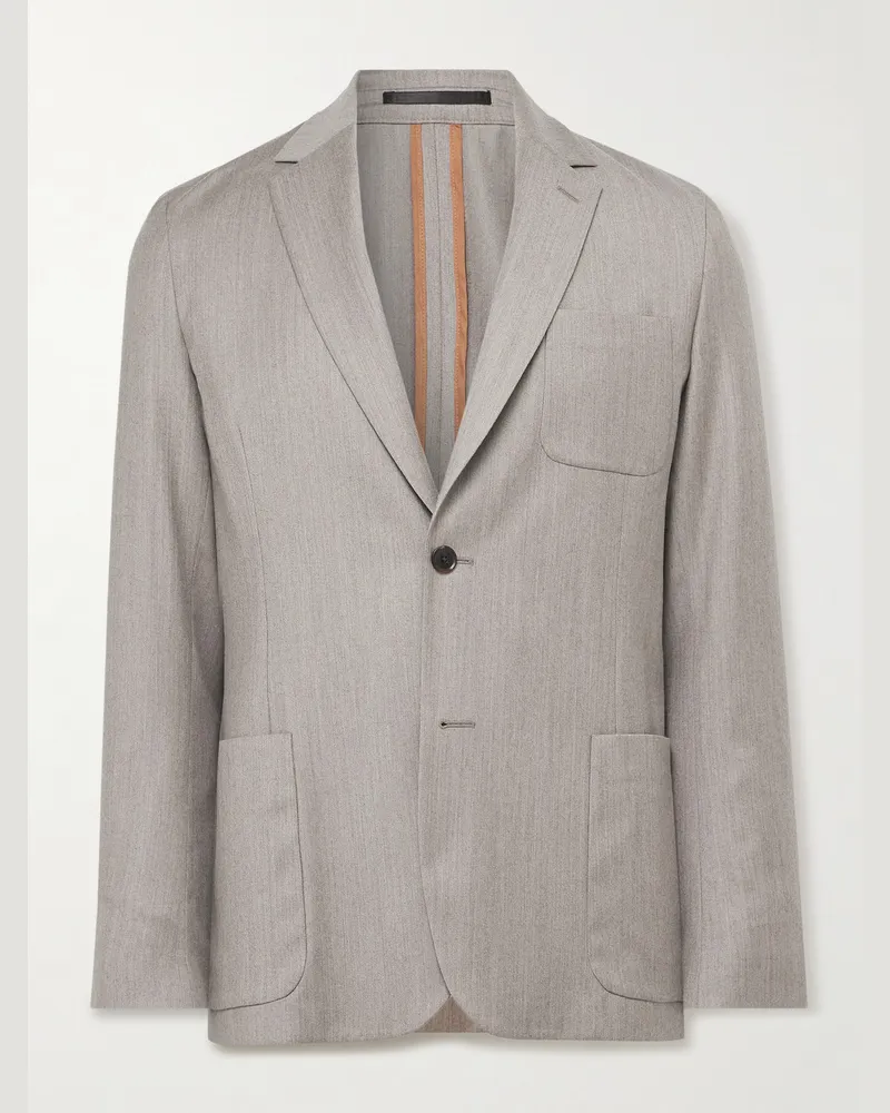 Paul Smith Sakko aus Wolle Grau