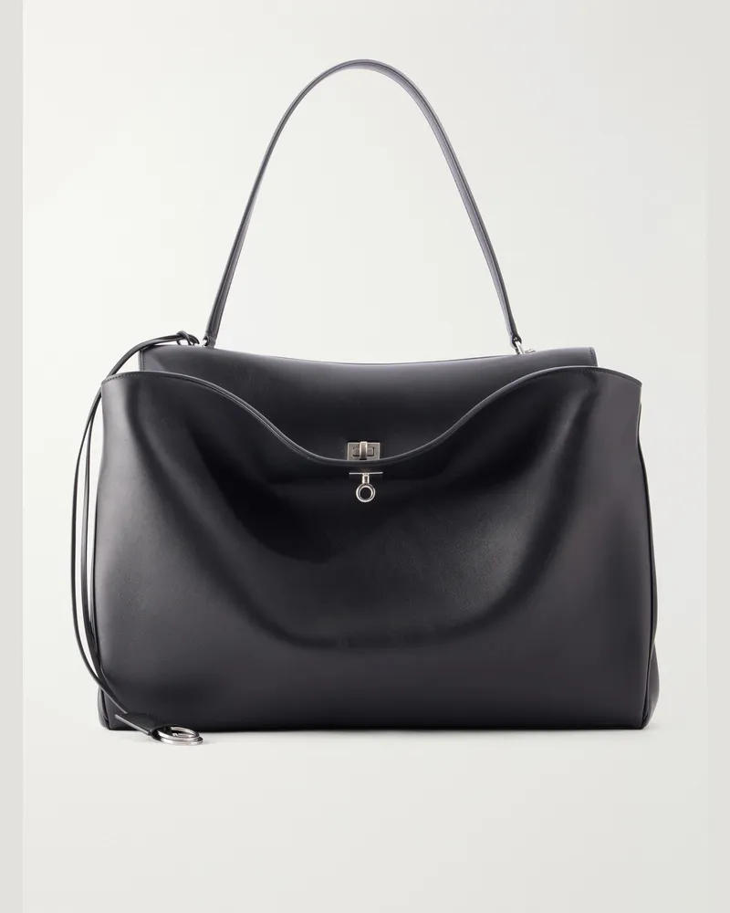 Balenciaga Rodeo Leather Tote Bag Black
