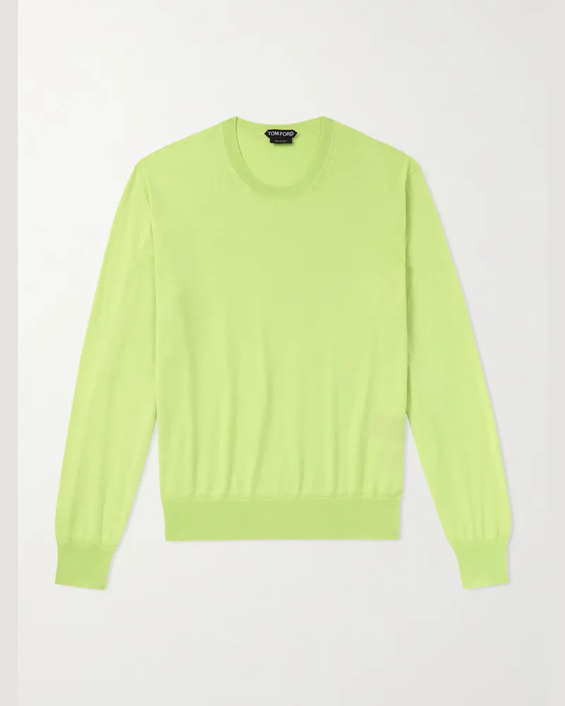 Tom Ford Pullover aus Baumwolle Grün