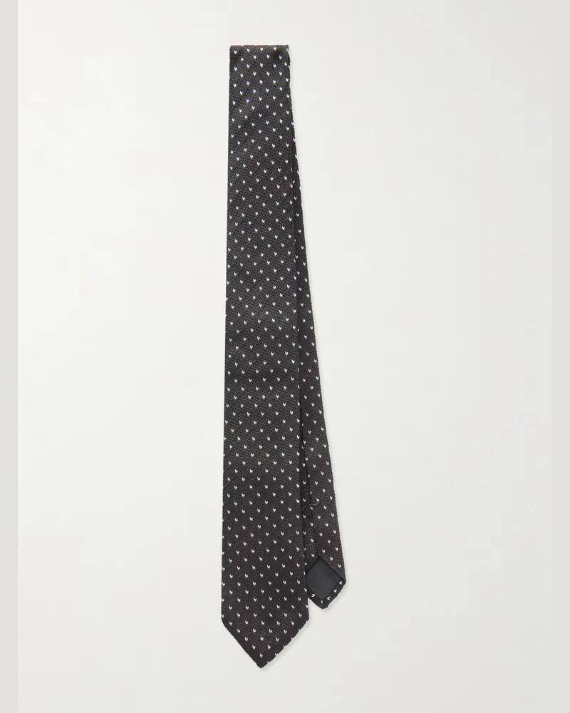 Totême 8cm Silk-Jacquard Tie Black