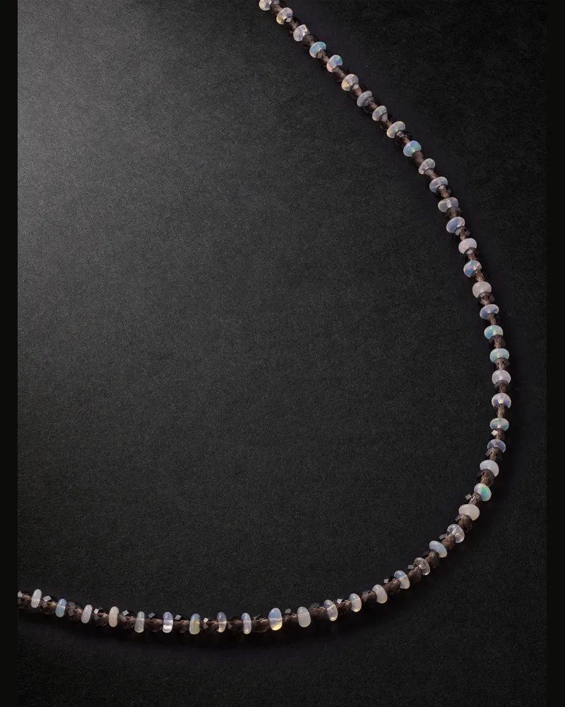 JIA JIA Kette mit Details aus Gold, Opal und Quarz Gold