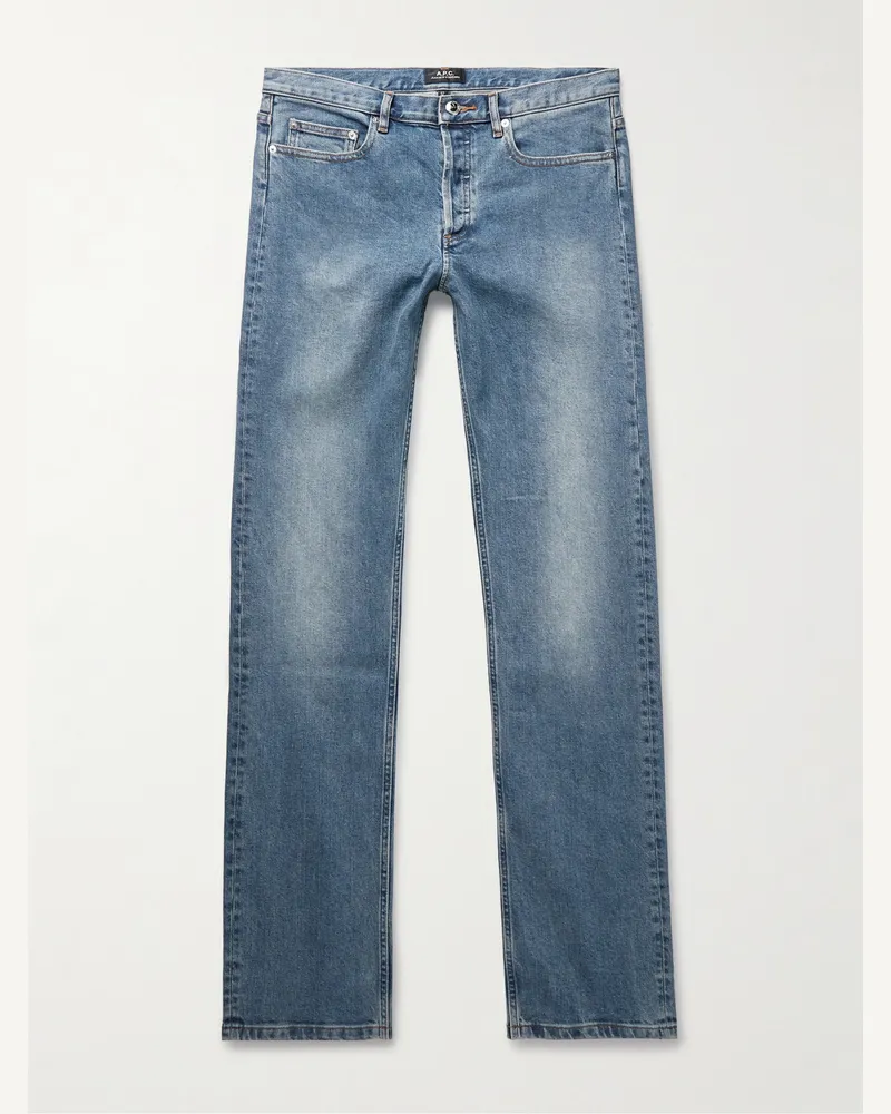 A.P.C. New Standard gerade geschnittene Jeans aus Raw Selvedge Denim Blau