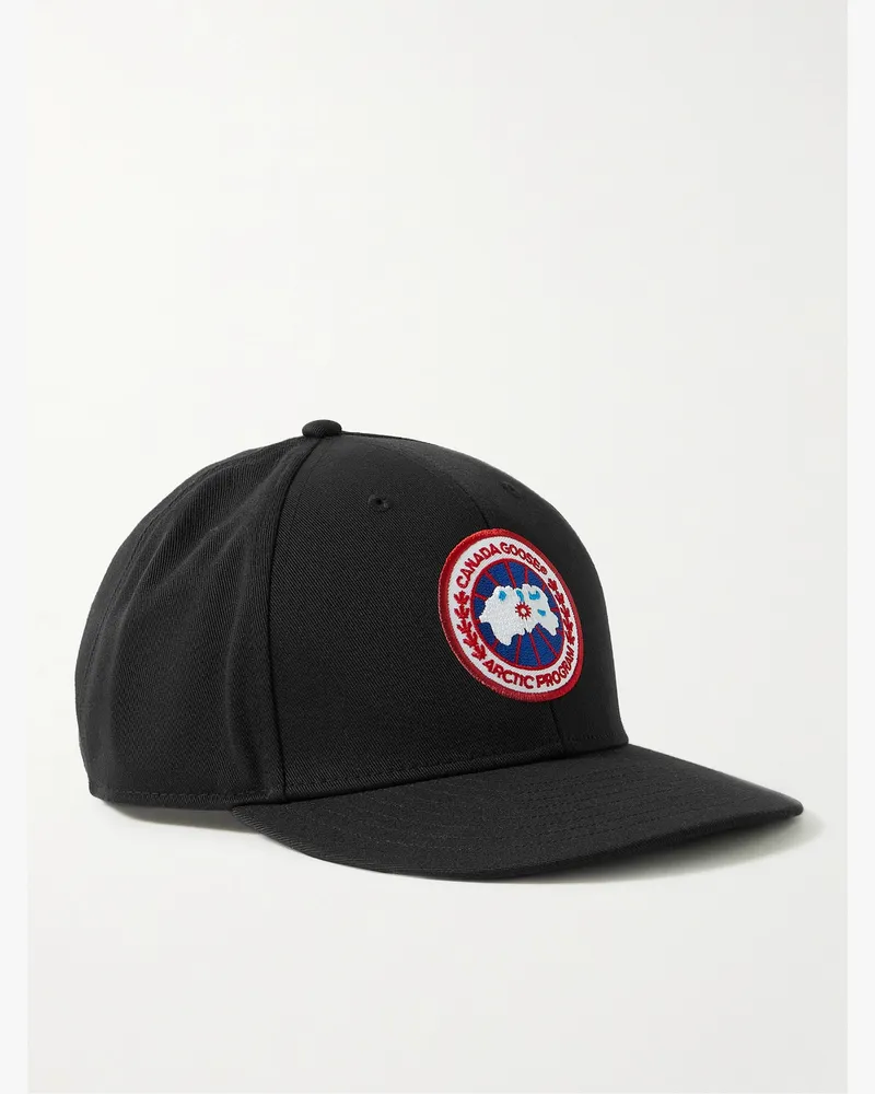 Canada Goose Arctic Logo-Appliquéd Twill Baseball Cap Black