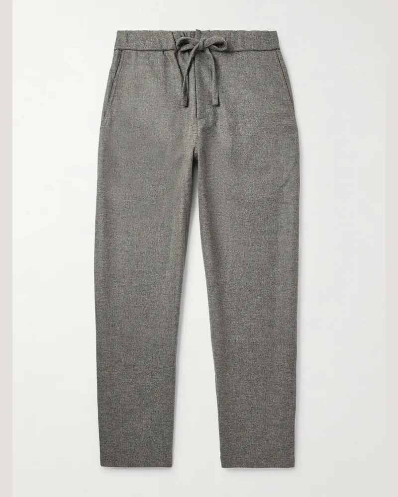 De Bonne Facture Lounge gerade geschnittene Hose aus Wolle Grau