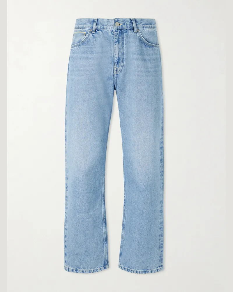 NN 07 Otis 10031 gerade geschnittene Jeans aus Bio- und recyceltem Selvedge-Denim Blau