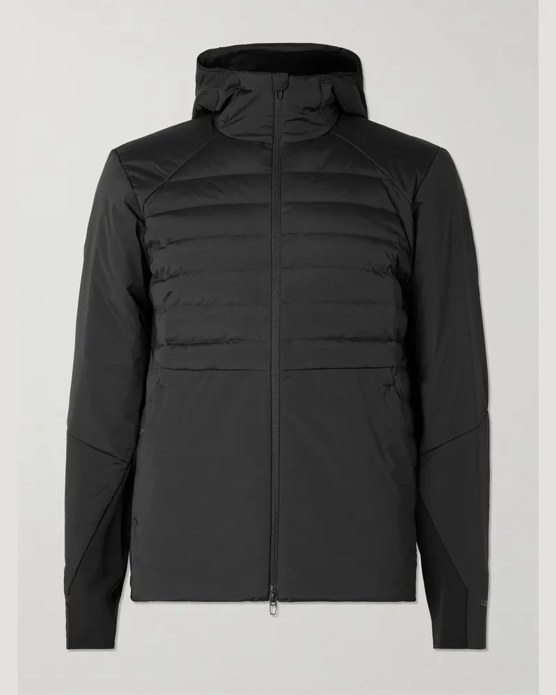 LULULEMON Down For It All schmal geschnittene Daunenjacke aus gestepptem Glyde™-Material mit PrimaLoft®-Wattierung Schwarz
