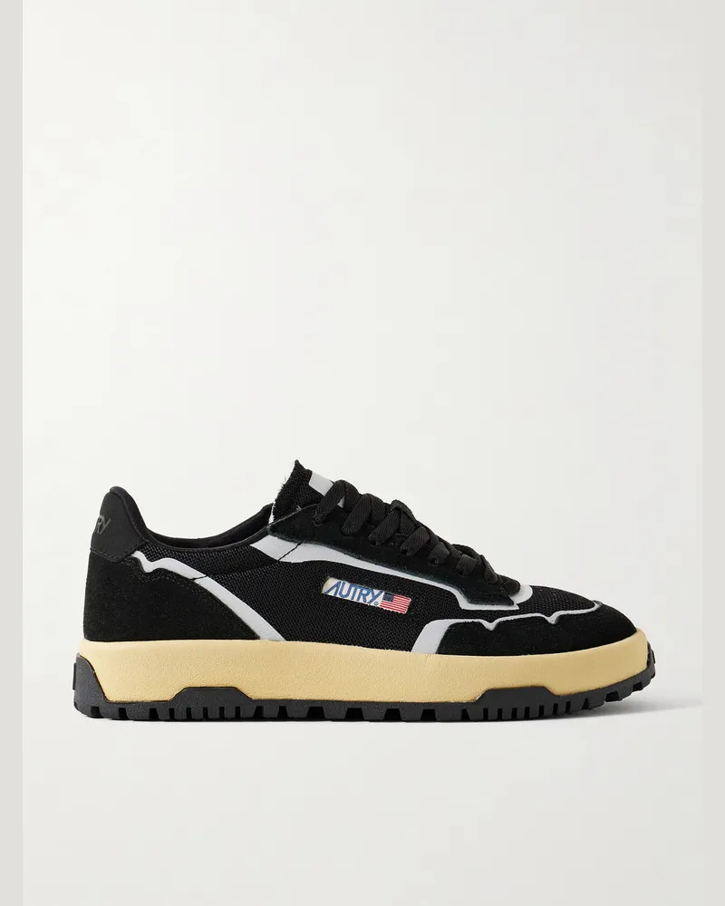 AUTRY Wildpace Sneakers aus Veloursleder und Mesh mit Besatz aus Nubukleder und Gummi Schwarz