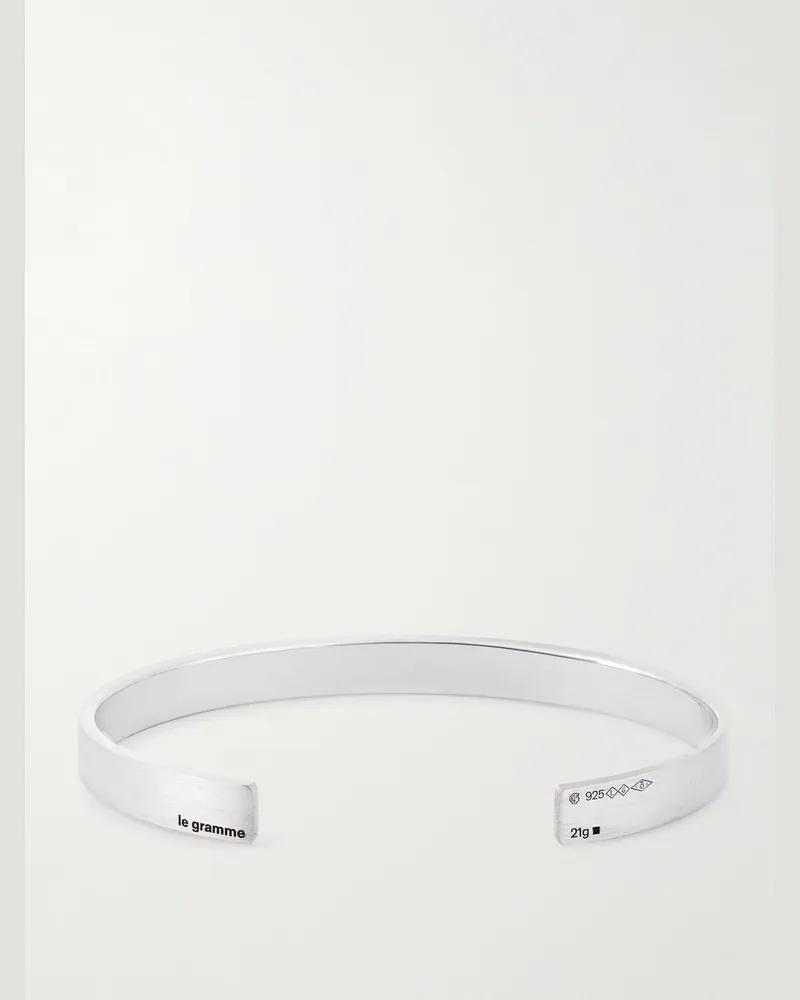 Le Gramme 21g Recycled Sterling Silver Bracelet Silver