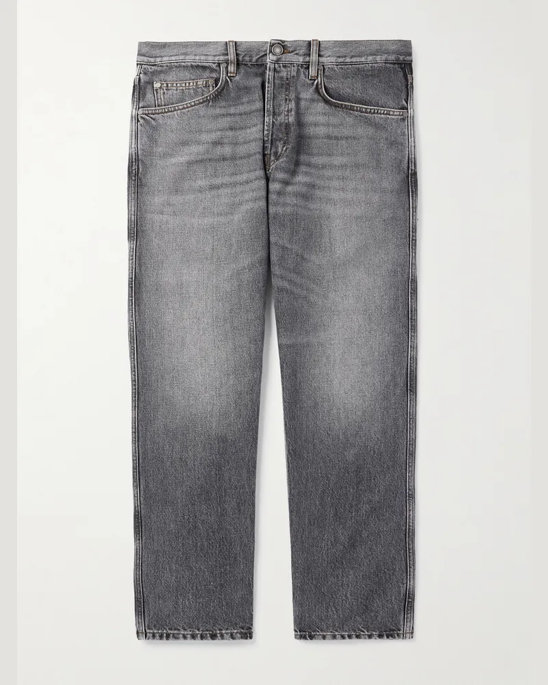 LARDINI Slim-Fit Straight-Leg Jeans Gray