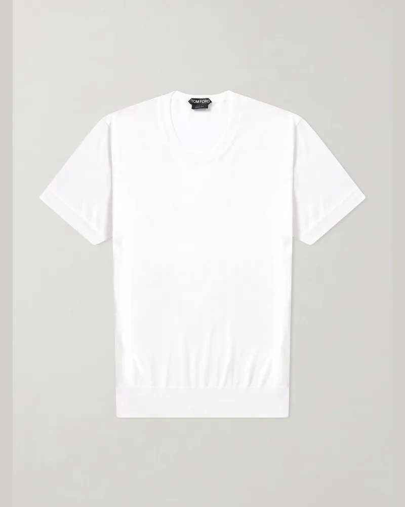 Tom Ford Cotton T-Shirt White