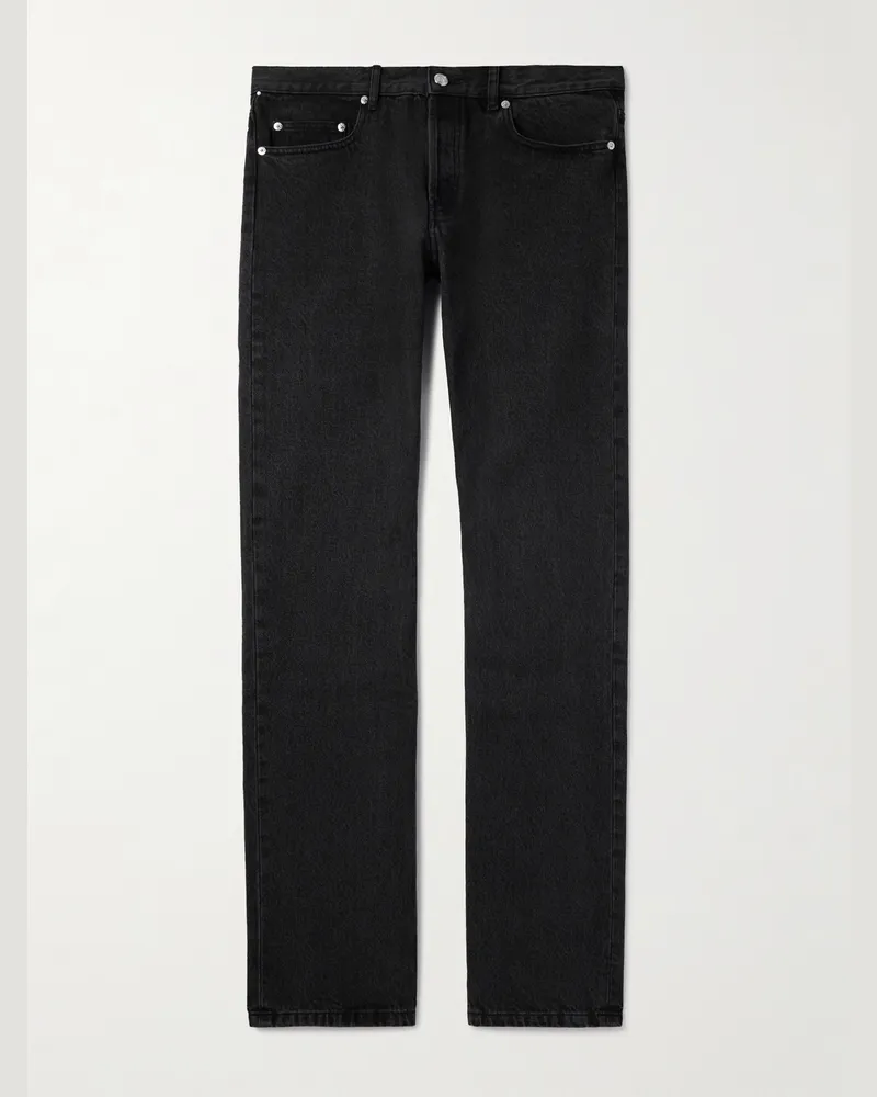 A.P.C. New Standard Slim-Fit Straight-Leg Jeans Black
