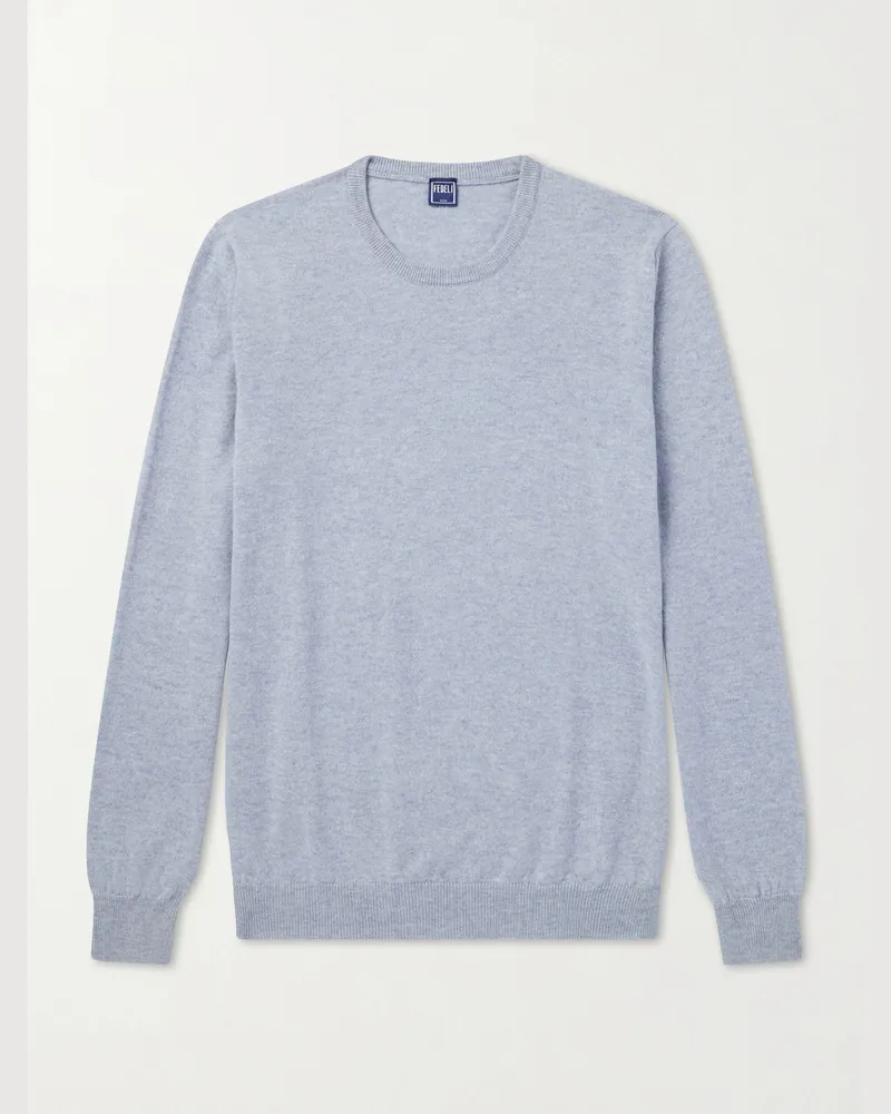 Fedeli Cashmere Sweater Blue