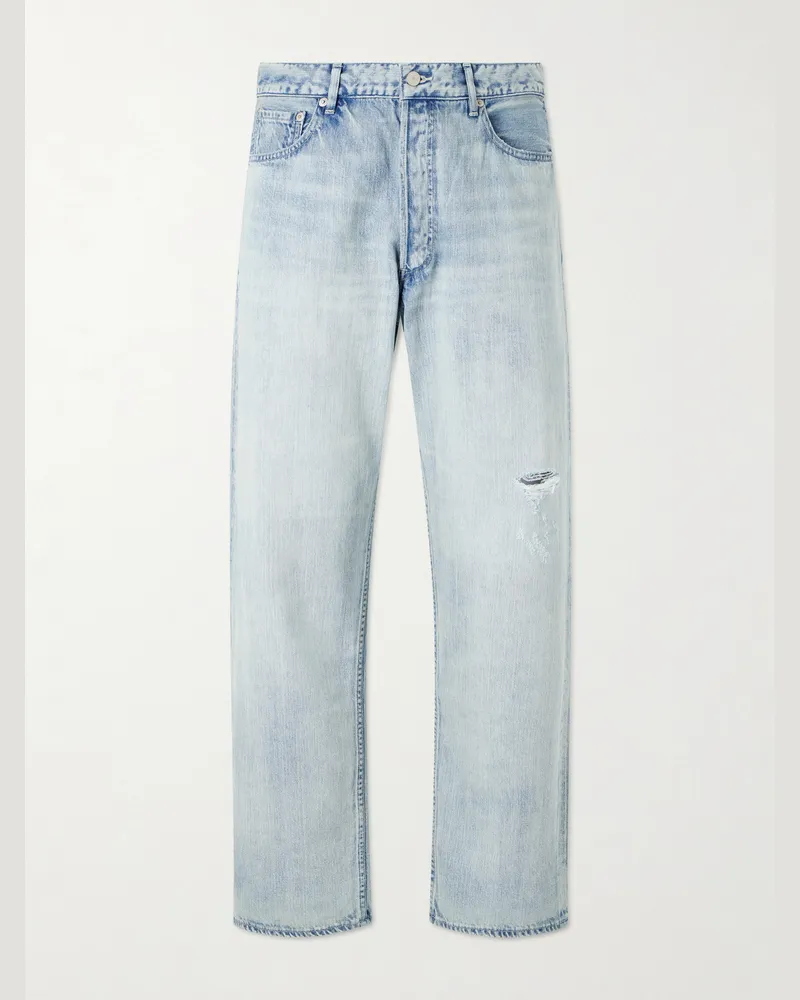 AURALEE Wide-Leg Jeans Blue