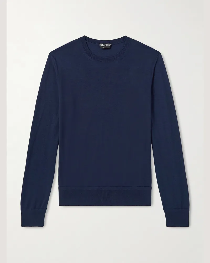 Tom Ford Pullover aus Wolle Blau