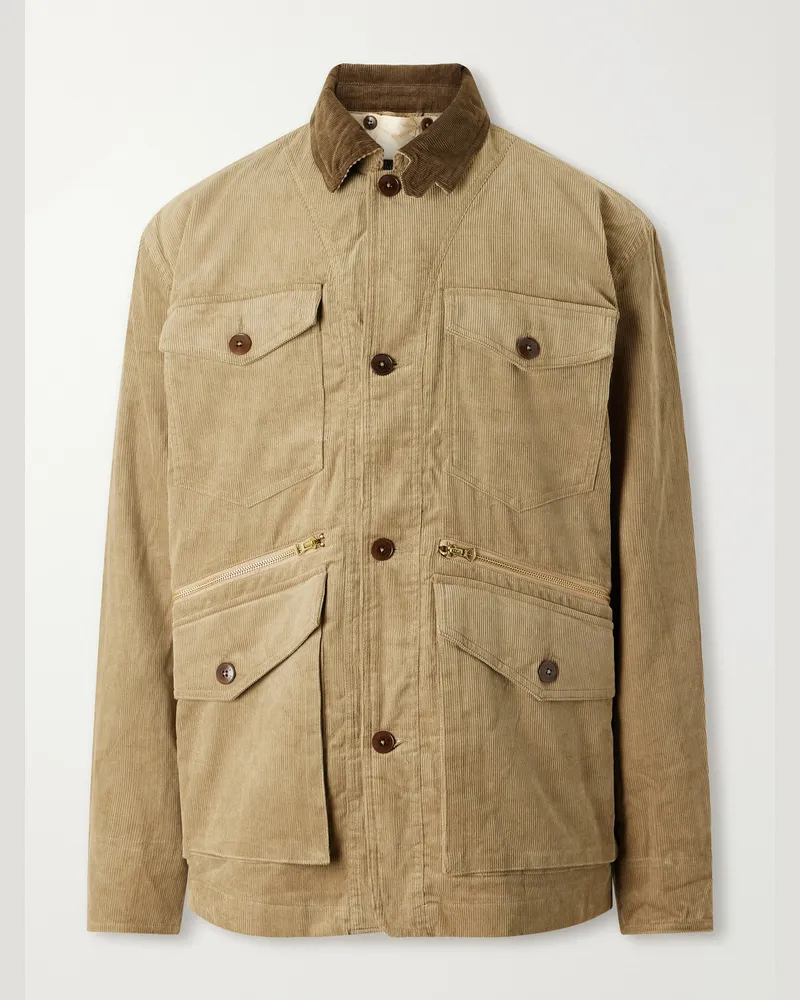 Fortela Ottawa Cotton-Corduroy Jacket with Detachable Liner Green