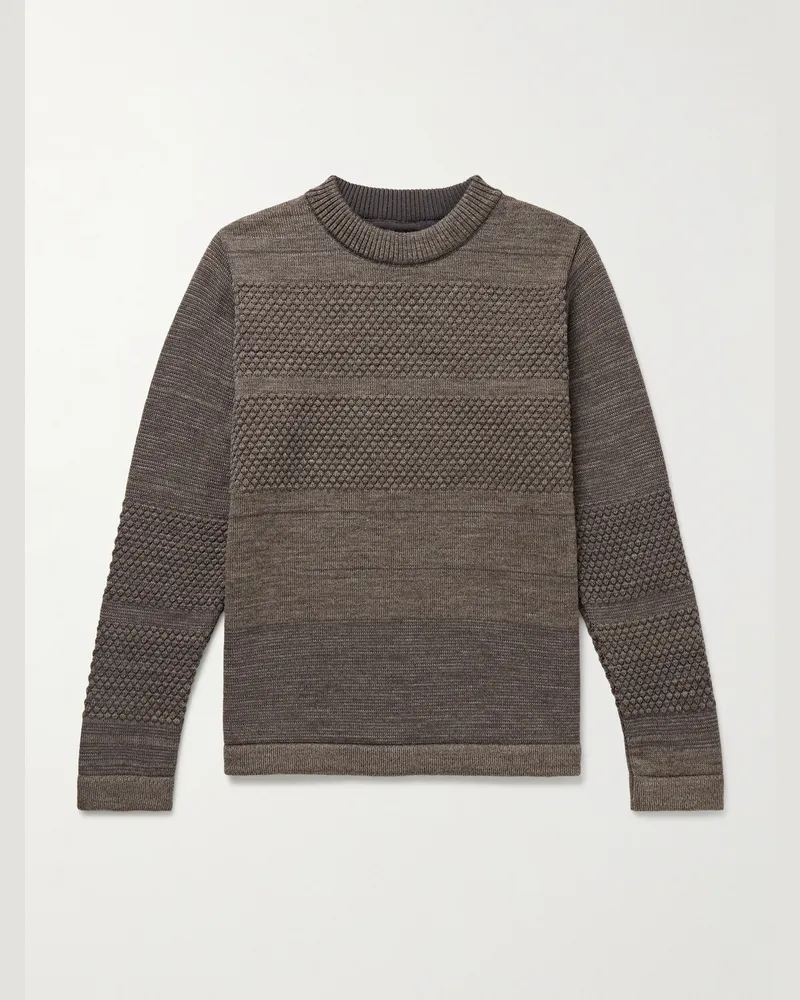 S.N.S Herning Fisherman Rollkragenpullover aus Wolle Braun