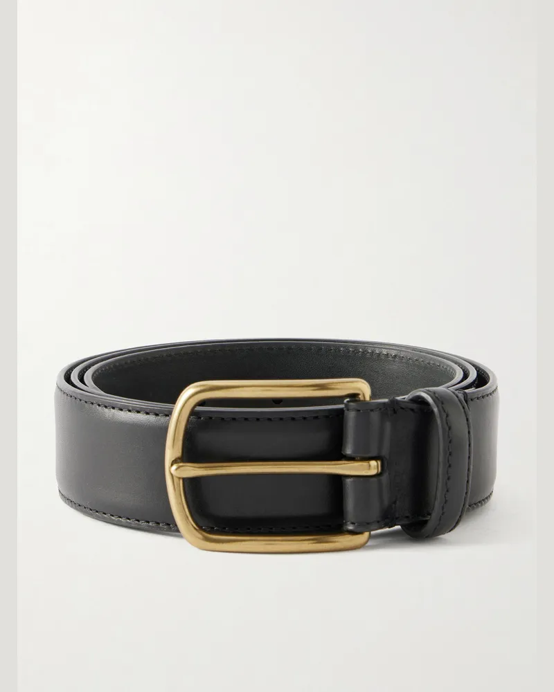 Officine Creative Italia 4cm Leather Belt Black