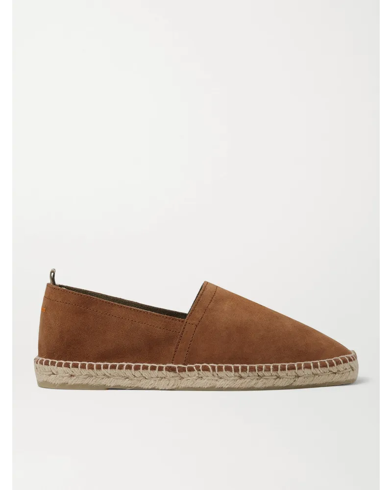 Castañer Pablo Espadrilles aus Veloursleder Braun