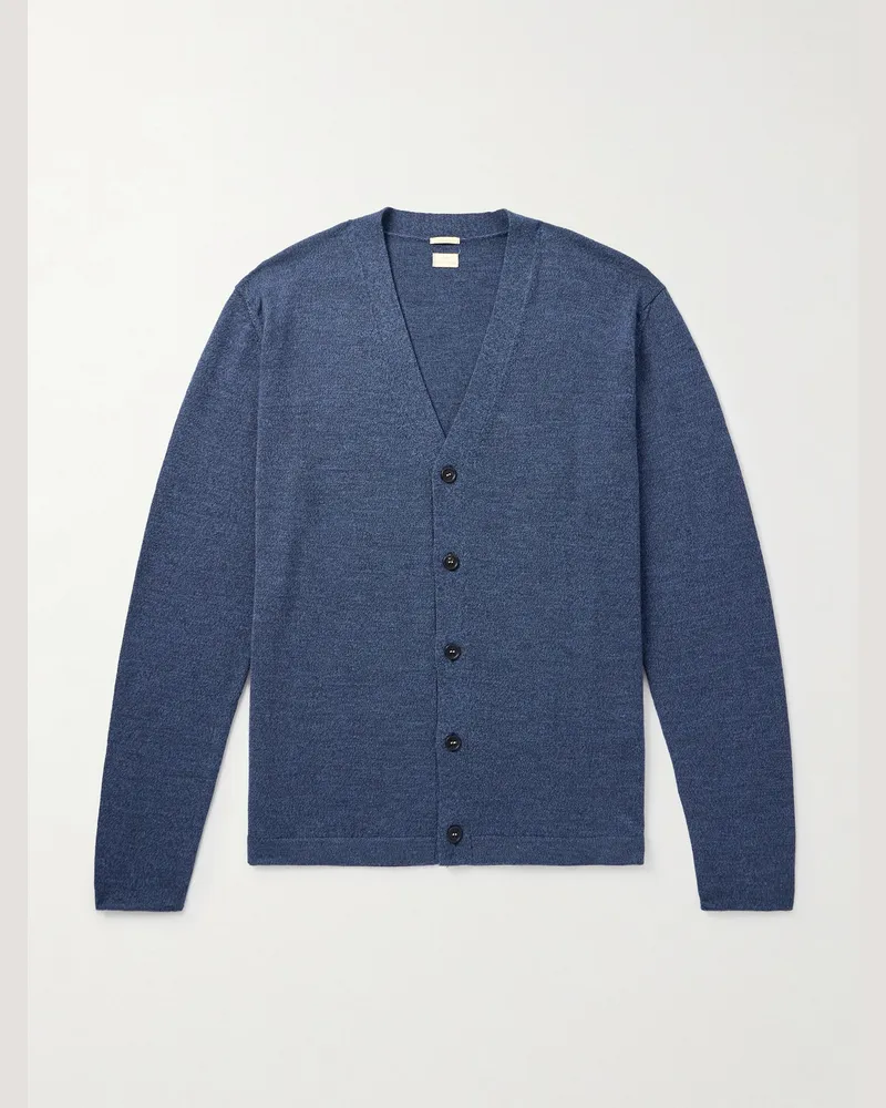 Massimo Alba Darcy Cardigan aus Schurwolle Blau