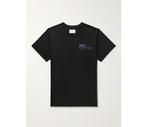 Company T-Shirt aus gekämmtem Baumwoll-Jersey mit Logoprint in Stückfärbung