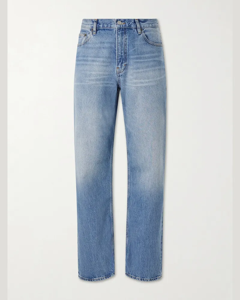 Frame Denim Straight-Leg Jeans Blue
