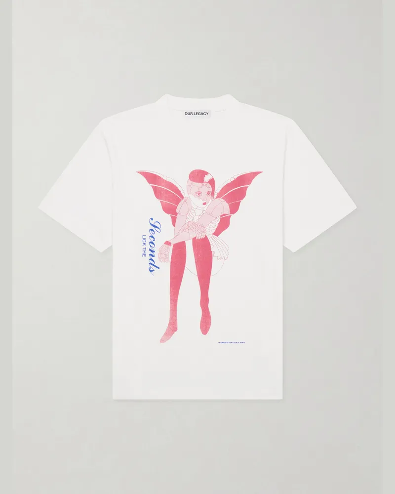 Our Legacy Printed Cotton-Jersey T-Shirt White