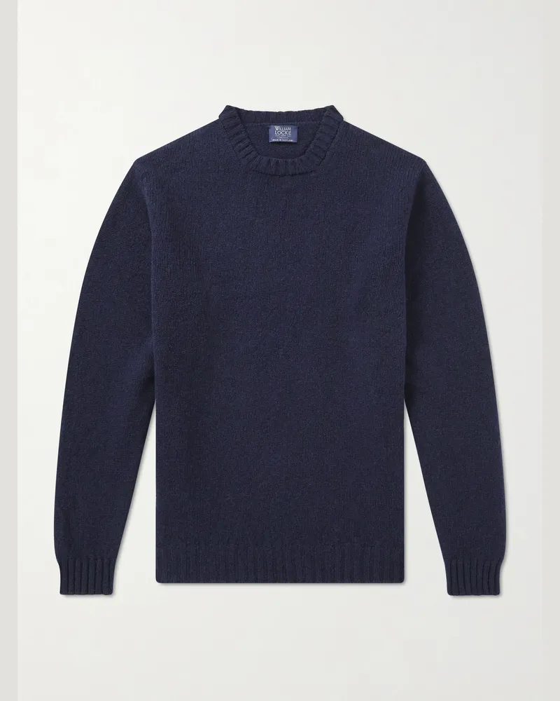 William Lockie Pullover aus Schurwolle Blau