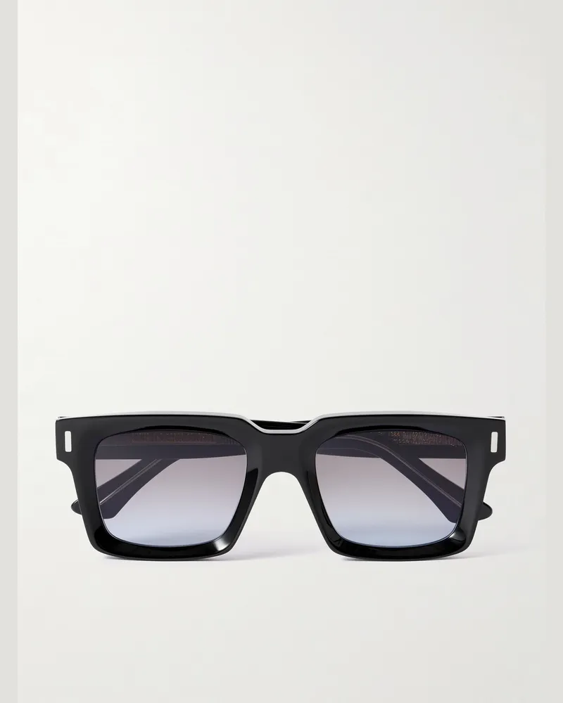 Cutler and Gross 1386 Sonnenbrille mit eckigem Rahmen aus Azetat Schwarz
