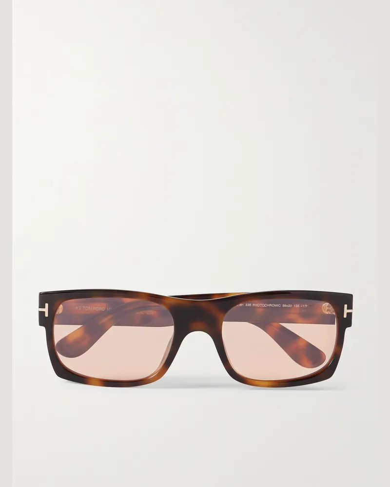 Tom Ford Juan Sonnenbrille mit eckigem Rahmen aus Azetat in Schildpattoptik Horn