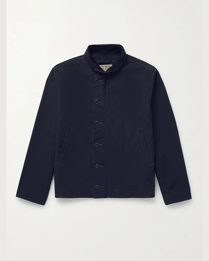 RRL Cotton-Corduroy Deck Jacket Blue