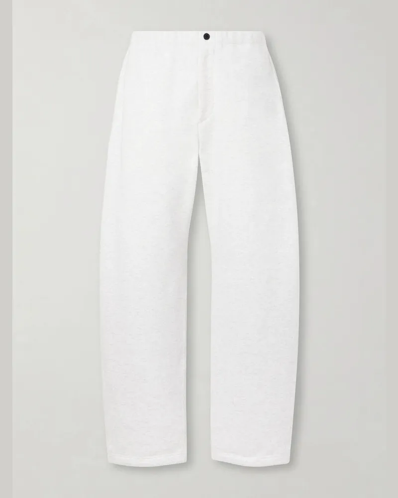 Sacai Straight-Leg Cotton-Jersey Sweatpants Gray